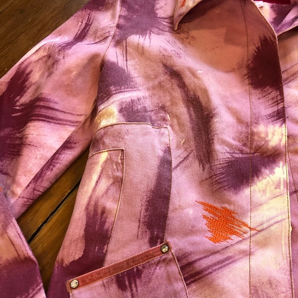 Voyage Passion pink jean jacket Italian designer - Picture 5 of 8